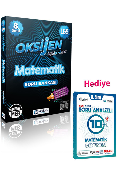 8. Sınıf Matematik Soru Bankası Ve Puan Matematik Deneme (2 Kitap)