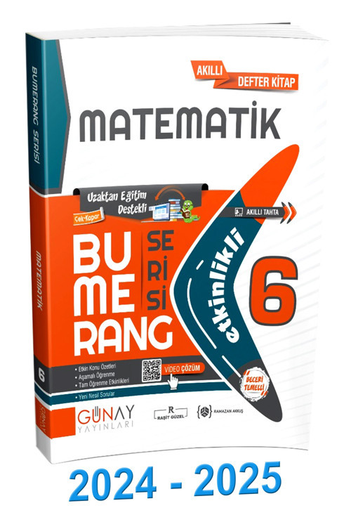 2024 2025 6.Sınıf Bumerang Etkinlikli Matematik Soru Bankası