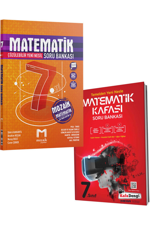 2024 Mozaik 7. Sınıf Matematik Soru Bankası (Matematik Tekrar Testleri Hediye)