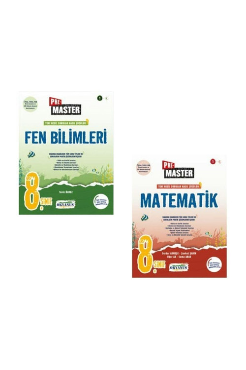 8. Sınıf Premaster Pre Master Matematik Fen Soru Bankası Seti