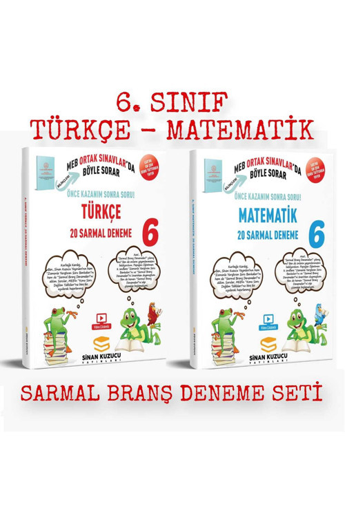 6. Sınıf Türkçe - Matematik 2'Li Sarmal Branş Deneme Seti