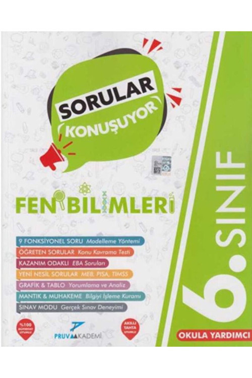6. Sınıf Fen Bilimleri Soru Bankası / Kolektif / Pruva Akademi / 9786057719355