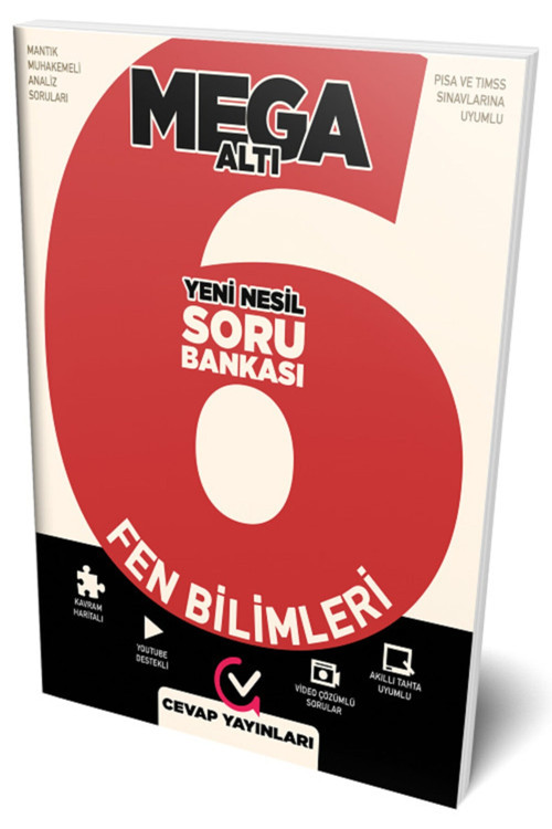 6.Sınıf Cevap Yayınları Fen Bilimleri Soru Bankası / Yeni Nesil / Mantık Muhakeme