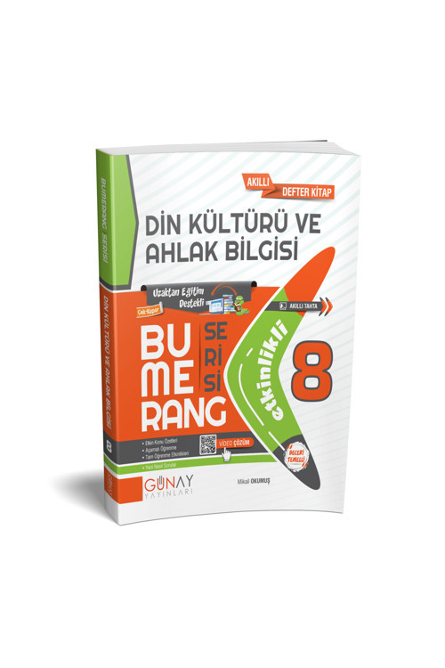Yeni Müf. 8. Sınıf Din Kültürü Ve Ahlak Bilgisi Bumerang Etkinlikli Kitap Konu Anlatımlı Soru Bankas