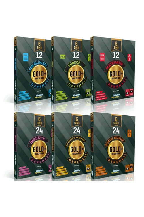 6.Sınıf Tüm Dersler Gold+ Deneme Fırsat Seti