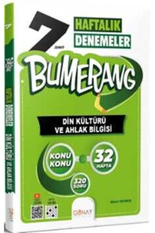 7. Sınıf Din Kültürü Ve Ahlak Bilgisi Bumerang Haftalık Denemeler