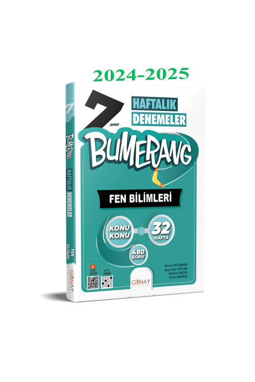2025 Bumerang 32 Haftalık Fen Bilimleri Denemeleri 7. Sınıf