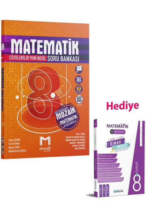 8. Sınıf Matematik Soru Bankası Ve Pruva Matematik Deneme (2 Kitap)