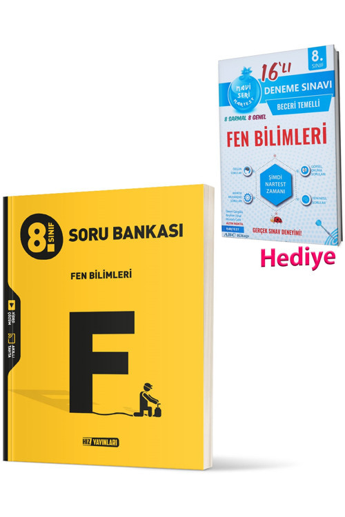 8.Sınıf Fen Bilimleri Soru Bankası 2023 + Nartest Mavi Fen Bilimleri 20 Deneme (2 Kitap)