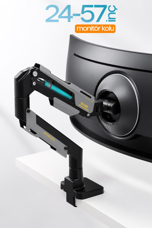 24-57" Armada Ultrawide Ekran Monitör Kolu 30 KG Kapasiteli VESA Uyumlu Tam Hareketli Monitör Standı