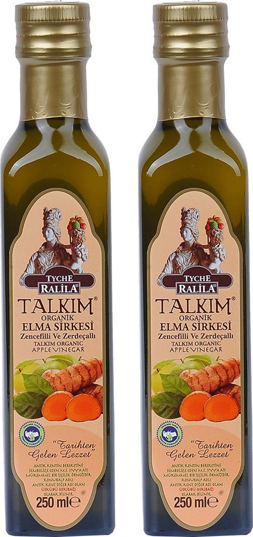 Zencefilli ve Zerdeçallı Elma Sirkesi 250 ml x 2 Adet