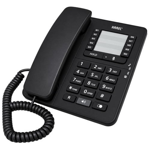 TM-142 Analog Sabit Kablolu Ekransız Siyah Masaüstü Telefon