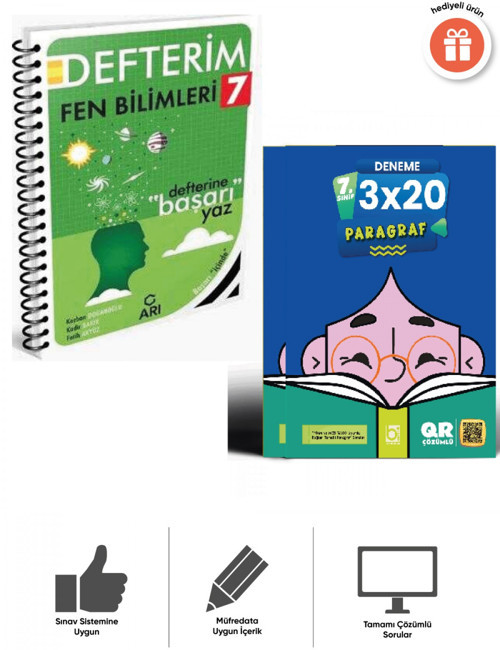 Arı 2027 7.Sınıf Fen Bilimleri Defterim Ve Deneme Bigelio Yayıncılık