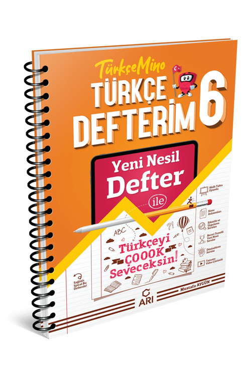 Arı Yayınları 6 Sınıf Türkçe Defteri Türkçemino Yeni Nesil Defter