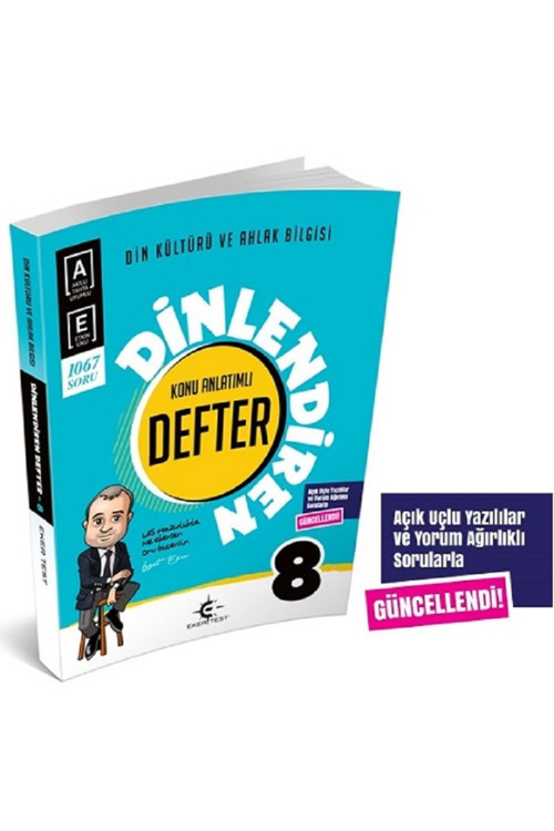 Ekertest Yayınları 8. Sınıf Din Kültürü Dinlendiren Defter (İzzet Eker) 2025