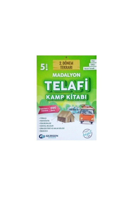 5.Sınıf 2.Dönem Tekrarı Madalyon Telafi Kamp Kitabı