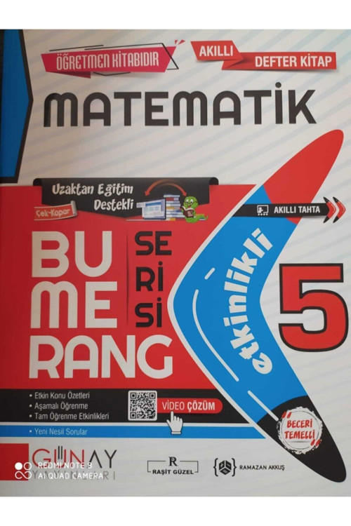 Günay Yayınları Bumerang 5. Sınıf Matematik Etkinlikli