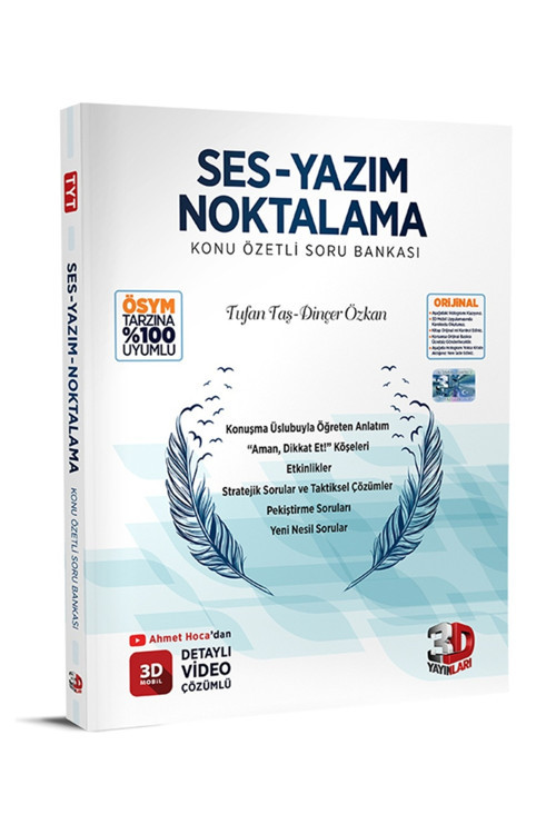 2026-2027 Müfredat Yks Ses-Yazım-Noktalama Konu Özetli Soru Bankası %100 Ösym Tarzı Detaylı Video