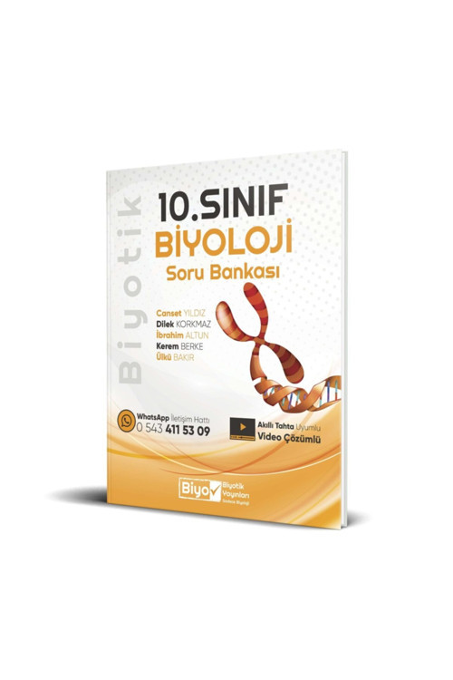 2026 Biyotik 10. Sınıf Biyoloji Video Çözümlü Soru Bankası