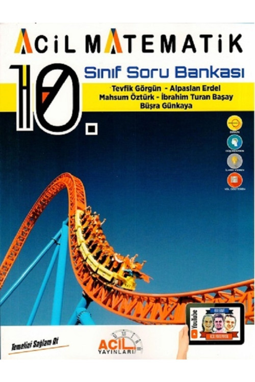 Acil 10. Sınıf Acil Matematik Soru Bankası Fenomen Önerili Ayraç Hediyeli