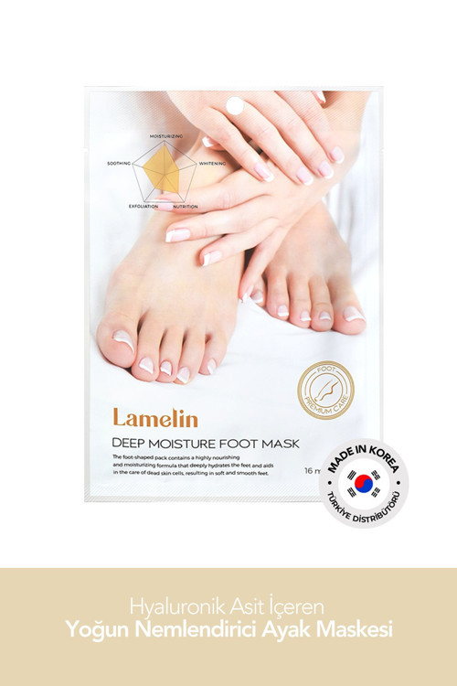 Hyalüronik Asit İçeren Yoğun Nemlendirici Ayak Maskesi Deep Moısture Foot Mask