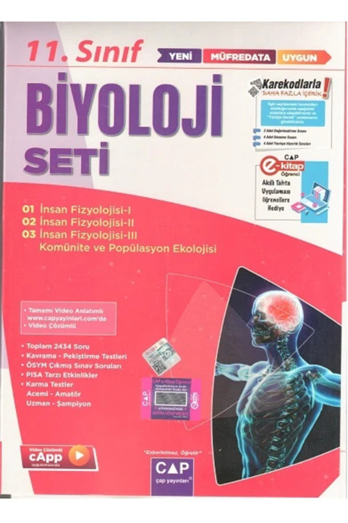 2024 Baskı Çap 11. Sınıf Anadolu Biyoloji Fasikül Set