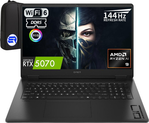 Omen 17-DB1003NT Amd Ryzen Aı 9-365 32GB 1tb SSD RTX5070 17.3'' Fhd Windows 11 Pro 144Hz C67G1EA + Elektropasaj Çanta