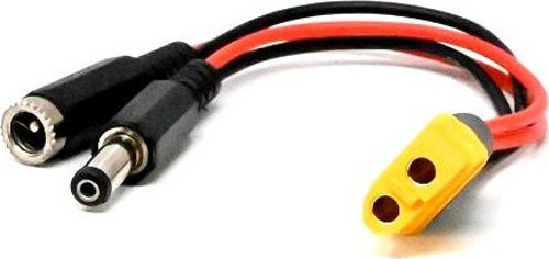 Xt60 Dişi-5.5x2.5 mm Dc Jack Dişi-Erkek Kablo 20 cm
