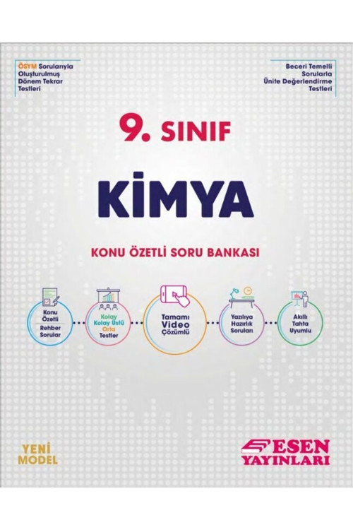 Yayınları 9. Sınıf Kimya Konu Özetli Soru Bankası