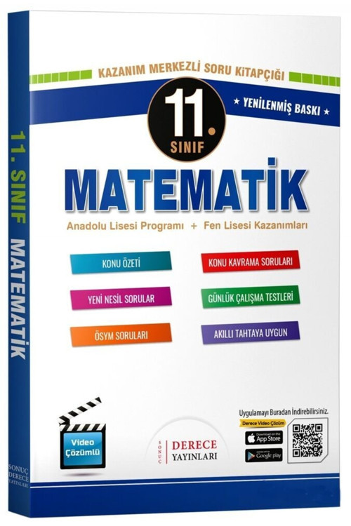 Derece Yayınları 11. Sınıf Matematik Modüler Set