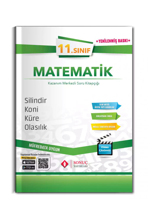 11.Sınıf Silindir Koni Küre Olasılık (Tek Kitap)