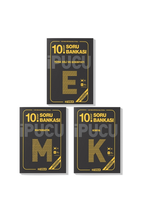 Hız 10. Sınıf Edebiyat Matematik Kimya Ipucu Soru Bankası Seti 2023 (3 Kitap)
