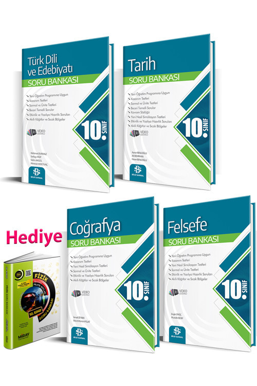 Bilgi Sarmal 10.Sınıf Sözel Soru Seti 4 Ders (10 Fizik Sb Hediyeli)