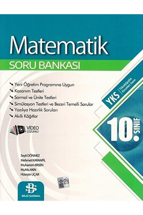 10. Sınıf Sarmal Soru Bankası Matematik / Muharrem Ersen / Bilgi Sarmal Yayınları / 9786258070156