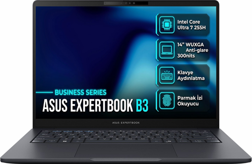 ExpertBook B3 Intel Core Ultra 7 255H 64GB 2TB SSD 14" WUXGA W11P Laptop B3405CCA-LY3481 012