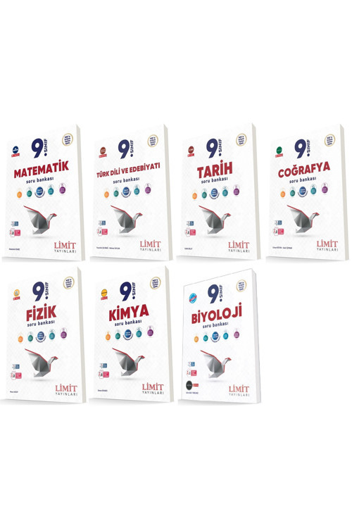 Limit 2025-2026 9. Sınıf Etkinlikli Soru Bankası Seti 7 Kitap Kitap Güncel Müfredat