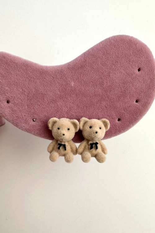 Özel Tasarım Peluş Ayıcık Küpe
