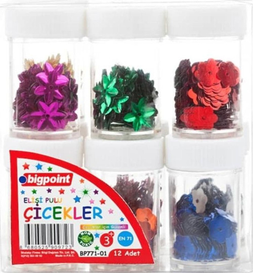 Elişi Pulu Çiçekler 12'li Paket