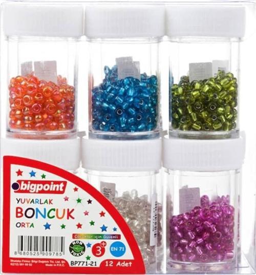 Yuvarlak Boncuklar (Orta Boy) 12'li Paket