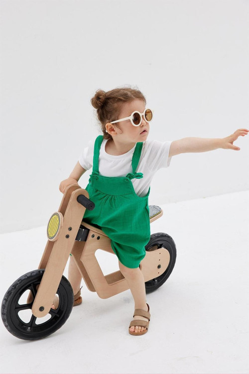Çocuk Müslin Salopet Benetton Yeşili