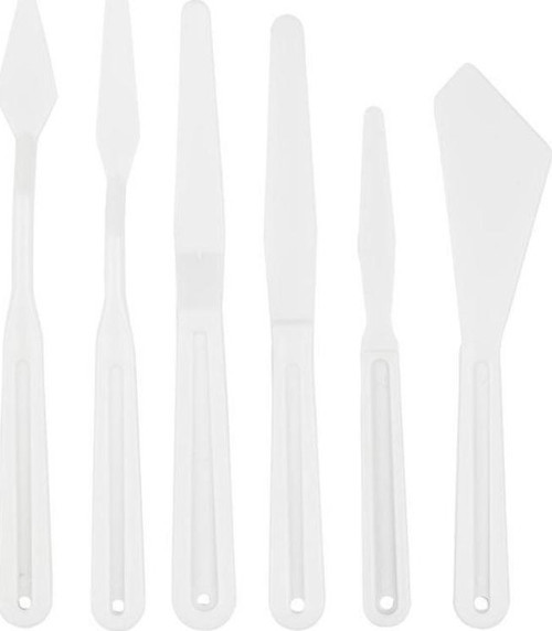 Plastik Spatula 5'li Set (Palette Knife)