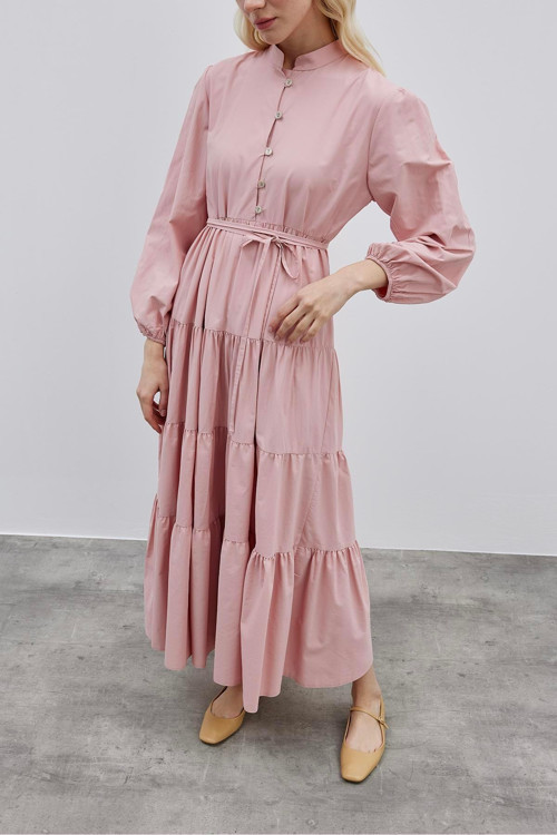 Britli Elbise Pembe