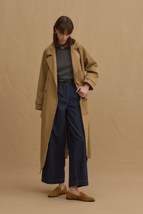 Maxi Trençkot Camel