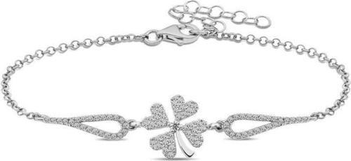 925 Ayar Gümüş Yonca Bileklik