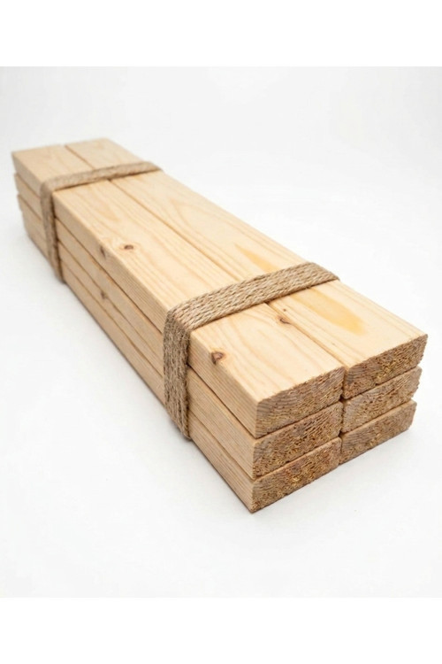 Taşra Hobi Çıtası 3.5X8.2X50 Cm 6`Lı Paket Ham Natürel Ladin Ağacı