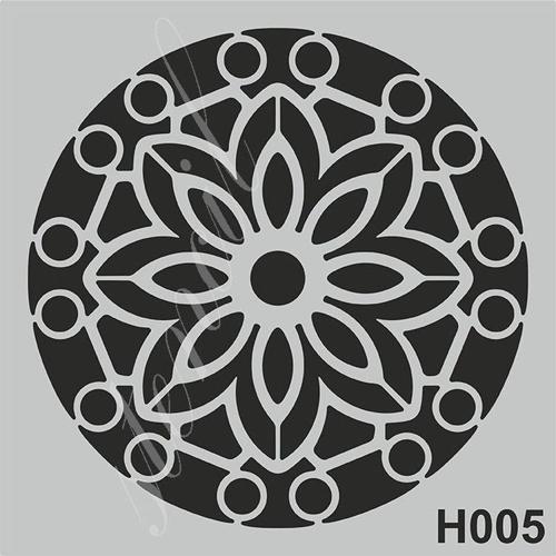 H005 Stencil Boyama Şablonu 25x25 cm.