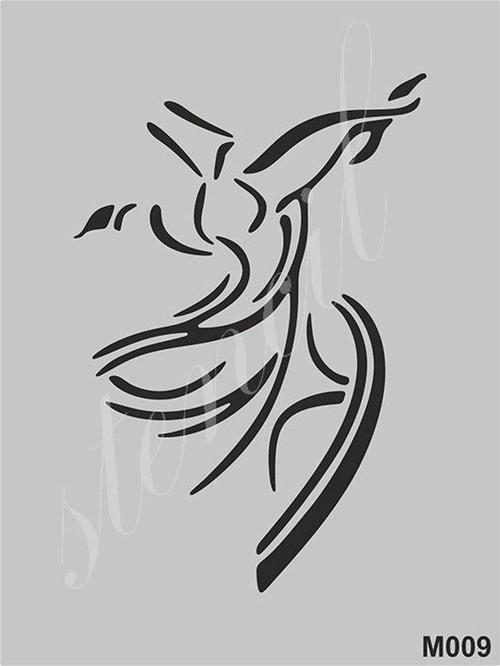 Boyama Şablonu 15x20 cm. M009