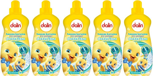 Sıvı Çamaşır Deterjanı 1500 ML Hassas Koruma (Hipoalerjenik) (5 Li Set)