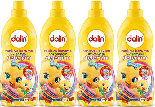 Sıvı Çamaşır Deterjanı 1500 ML Renk ve Koruma (Hipoalerjenik) (4 Lü Set)