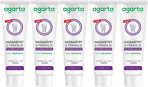 Doğal Tam koruma Diş Macunu 90 ML Hassasiyet & Ferahlık (5 Li Set)